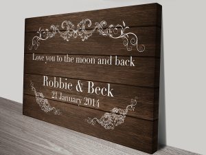 Personalised Valentines Gift Artwork